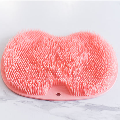 Non-slip Bath Mat Back Massage Brush Silicone Suction Cup