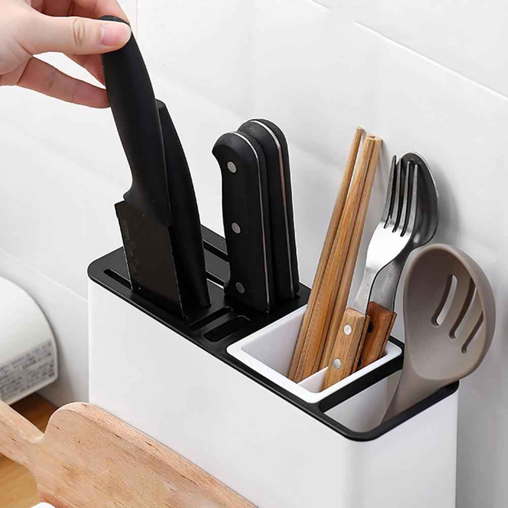 Kitchen Knife Plastic Storage Racks Cabinet