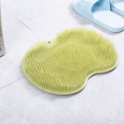 Non-slip Bath Mat Back Massage Brush Silicone Suction Cup