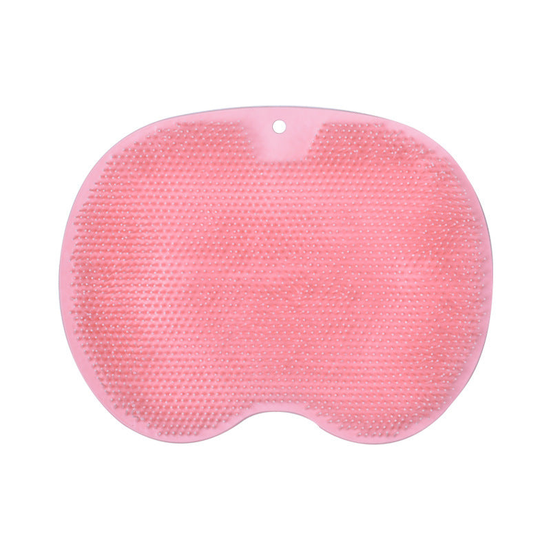 Non-slip Bath Mat Back Massage Brush Silicone Suction Cup