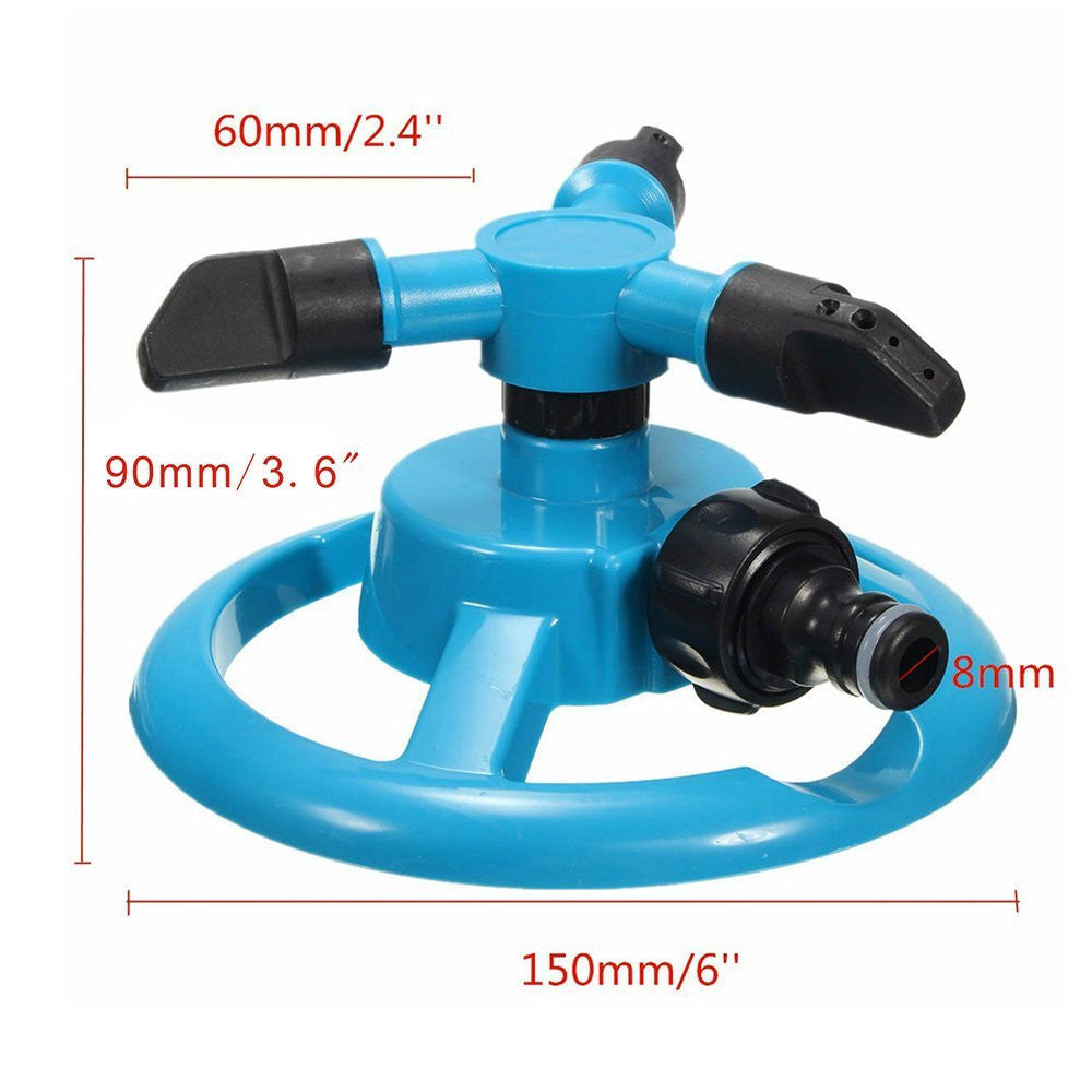 Automatic Garden Small Triple Rotary Lawn Sprinkler