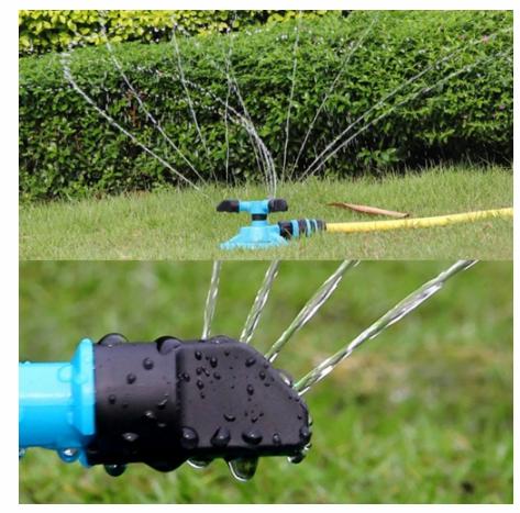 Automatic Garden Small Triple Rotary Lawn Sprinkler