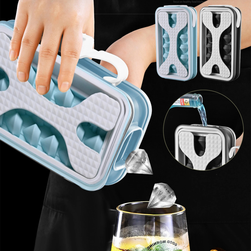 2in1 Portable Silicone Ice Ball Mold Ice Maker