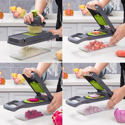 12 In 1 Manual Vegetable Chopper Slicer